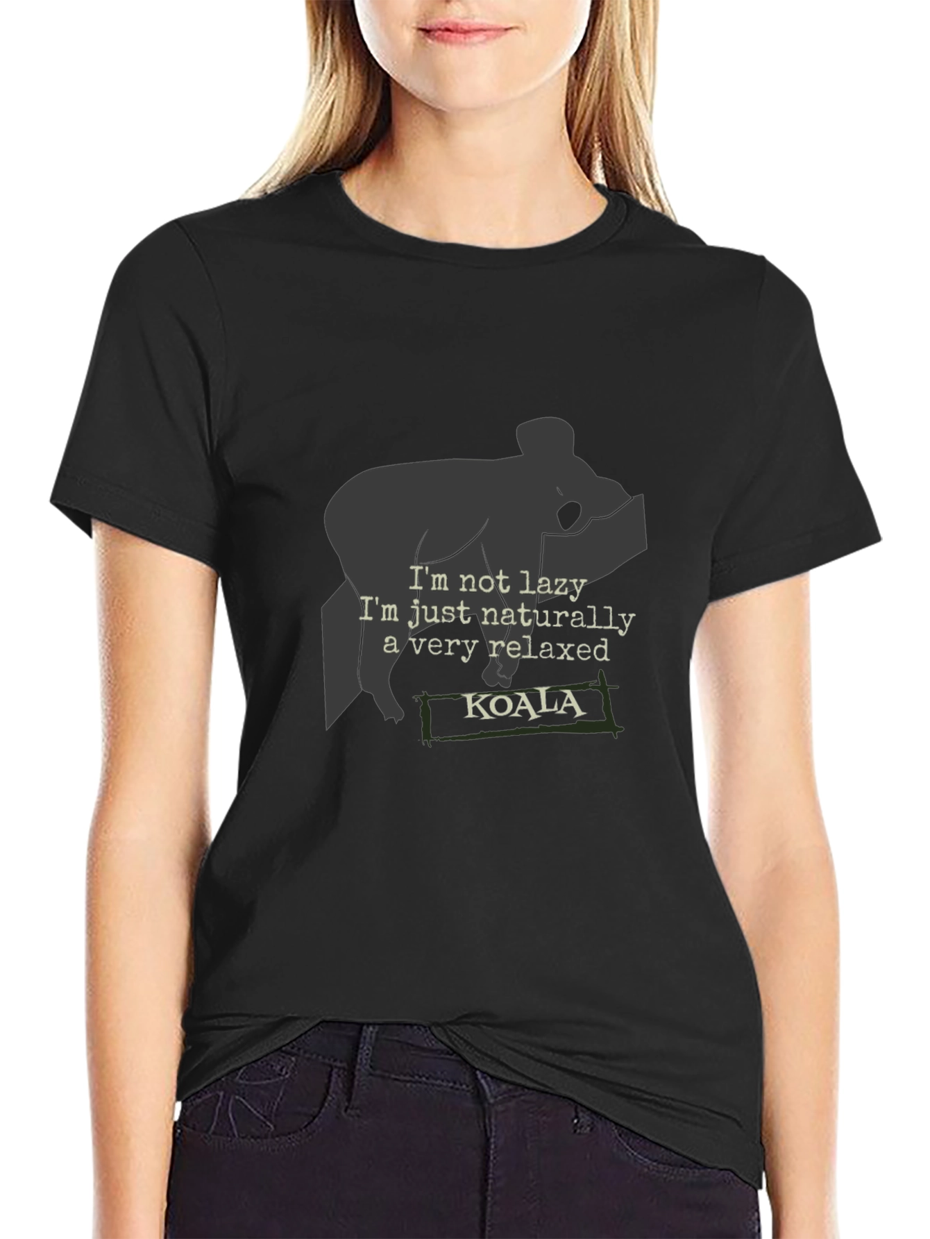 Relaxed Koala Graphic T-Shirt