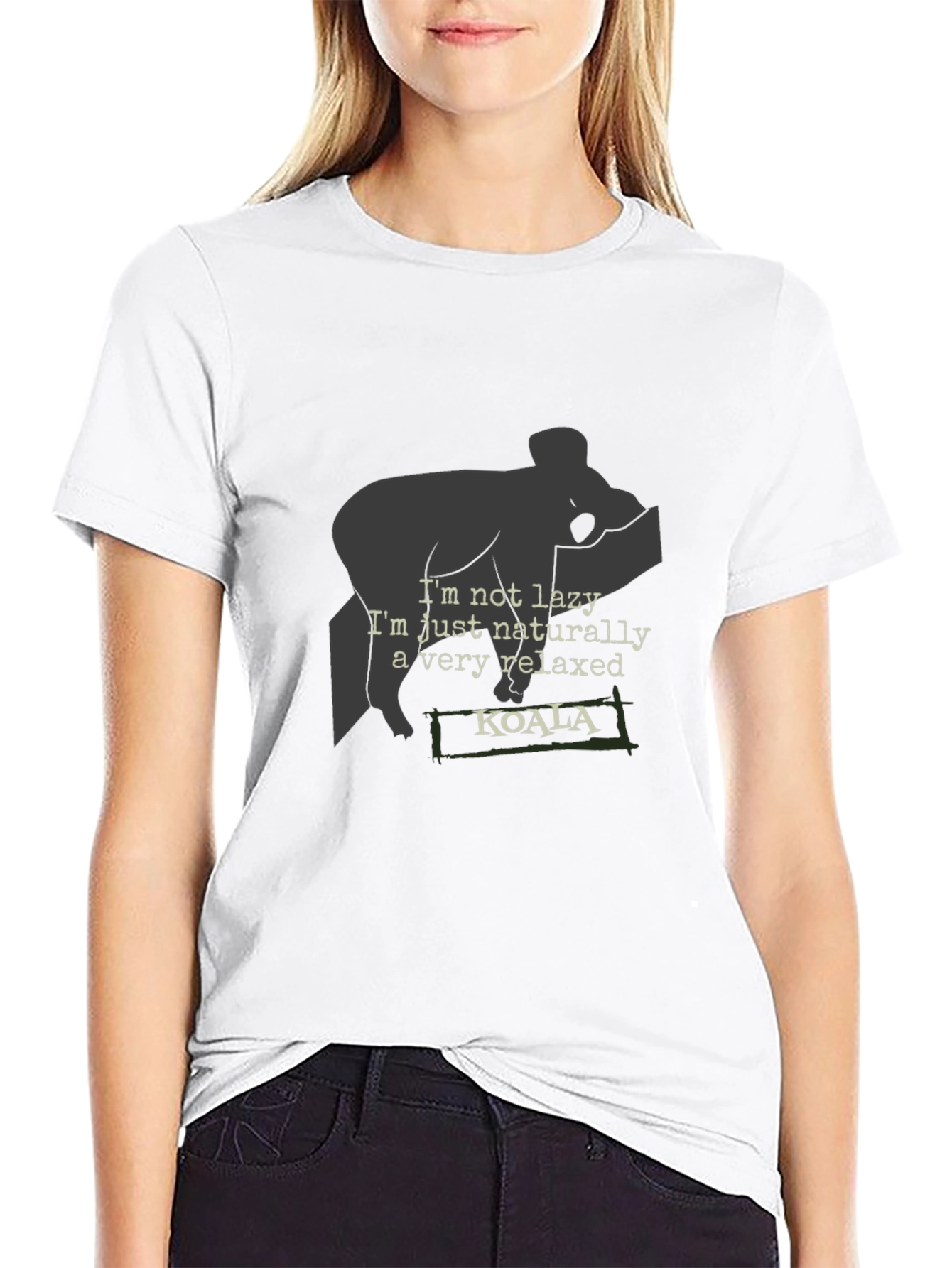Relaxed Koala Graphic T-Shirt