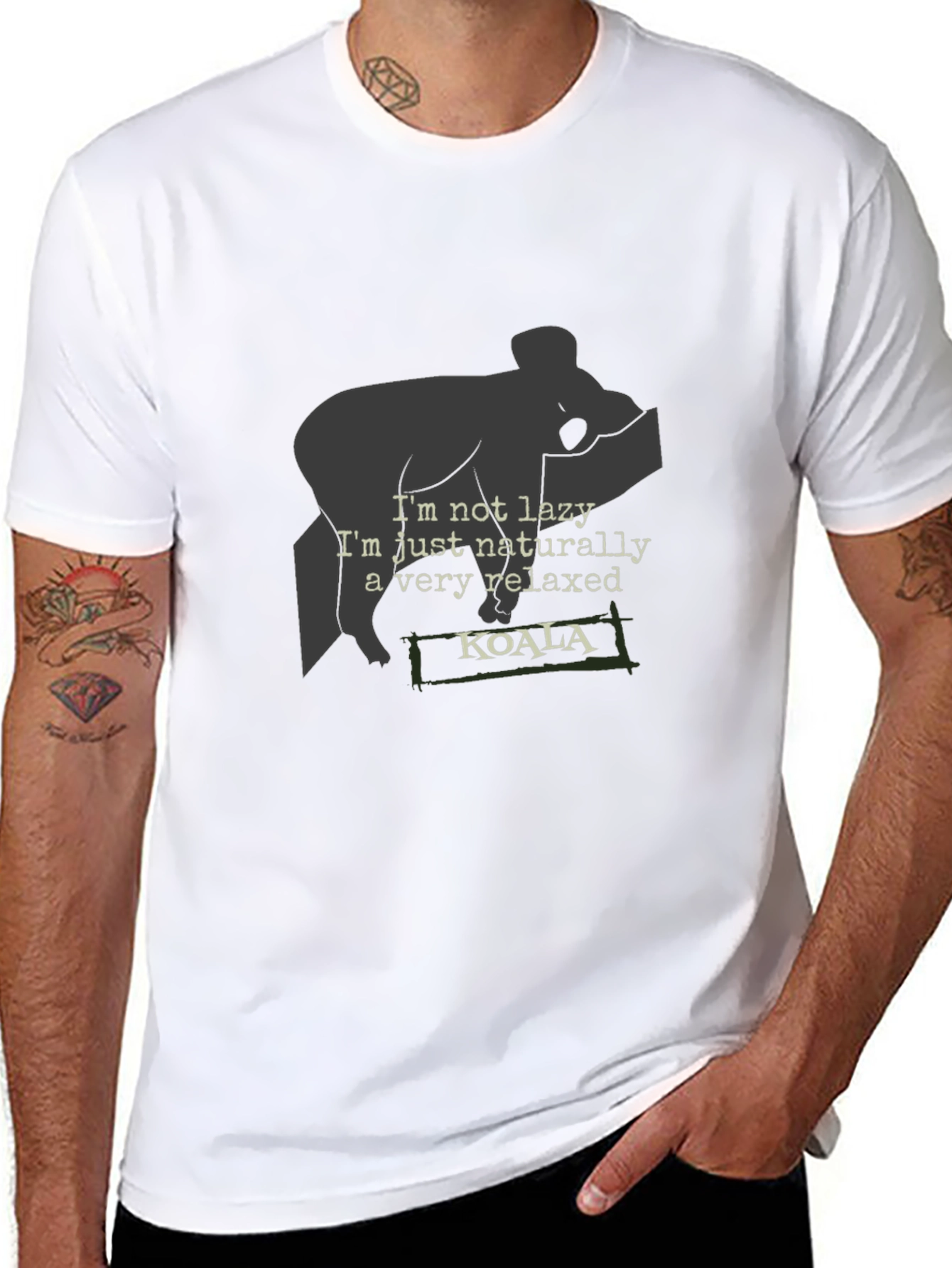 Relaxed Koala Graphic T-Shirt