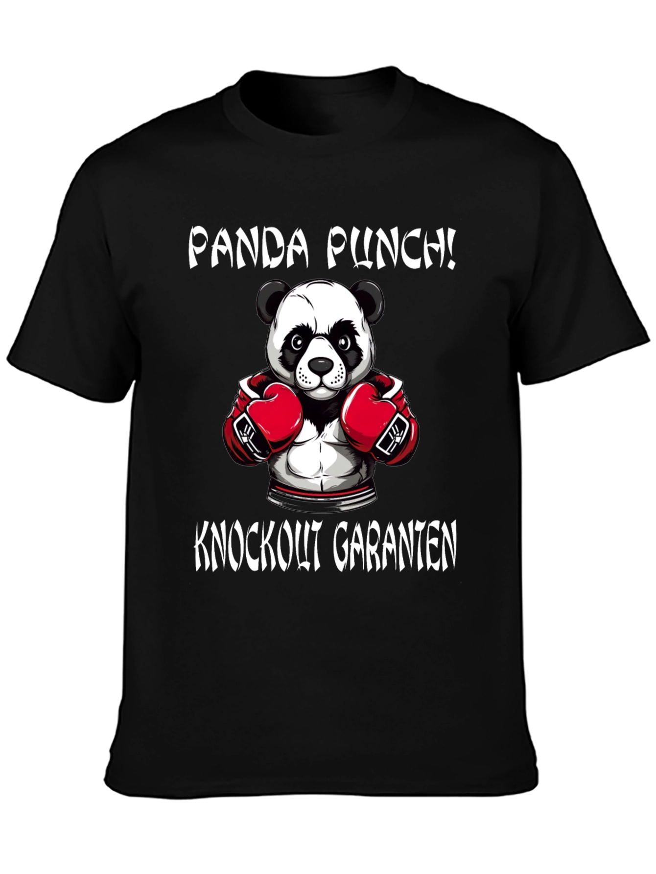 Panda Punch T-Shirt - Knockout Panda Boxer Tee