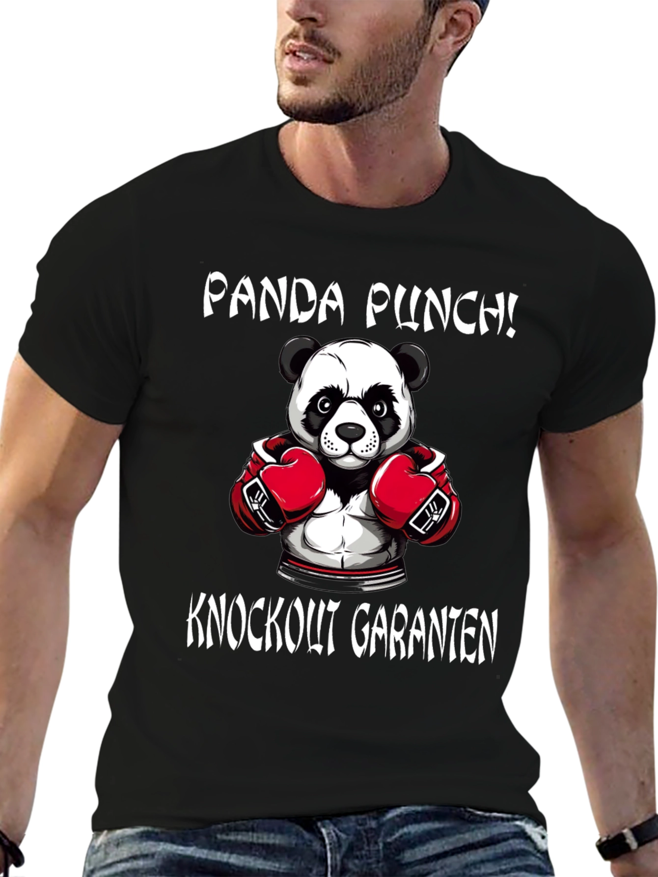 Panda Punch T-Shirt - Knockout Panda Boxer Tee