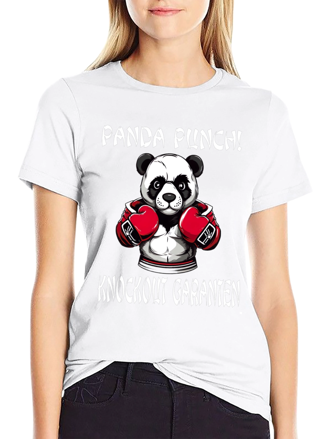 Panda Punch T-Shirt - Knockout Panda Boxer Tee