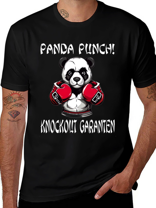 Panda Punch T-Shirt - Knockout Panda Boxer Tee