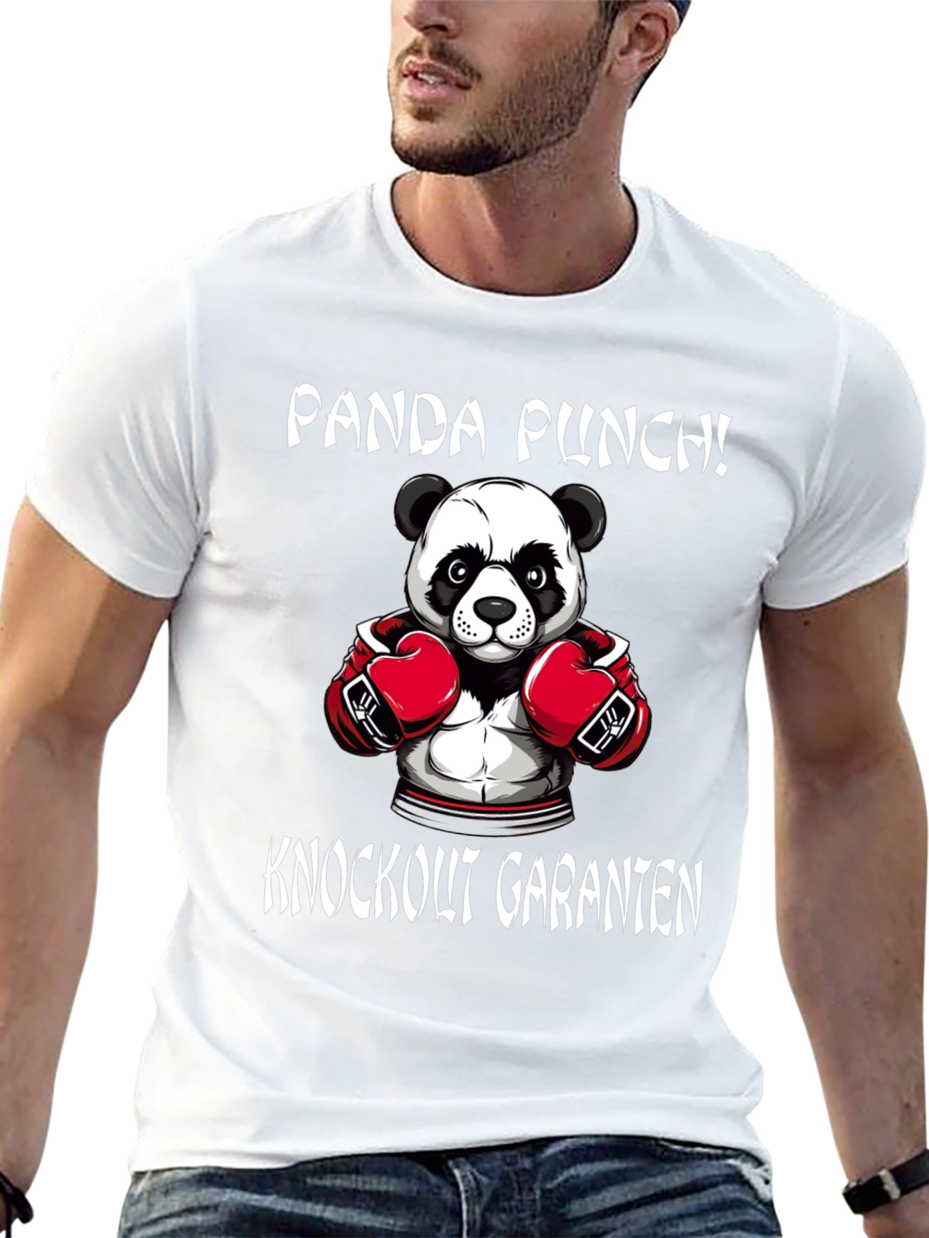 Panda Punch T-Shirt - Knockout Panda Boxer Tee