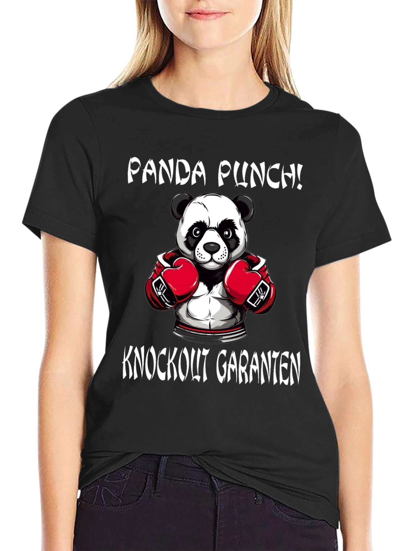 Panda Punch T-Shirt - Knockout Panda Boxer Tee