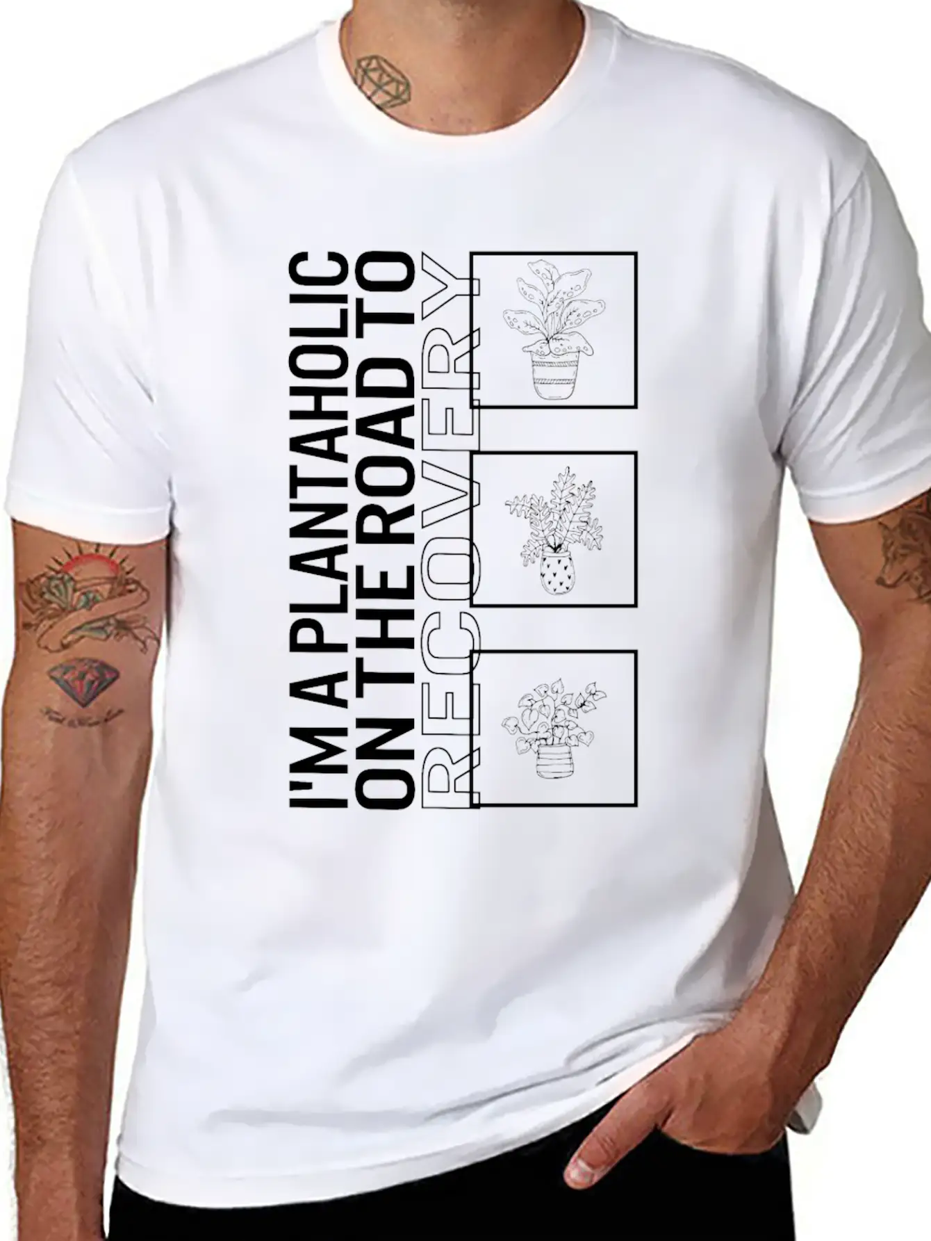 I'm A Plantaholic On The Road To Recovery, Garden Unisex Casual T-Shirt – Clean Design For Daily Comfort
