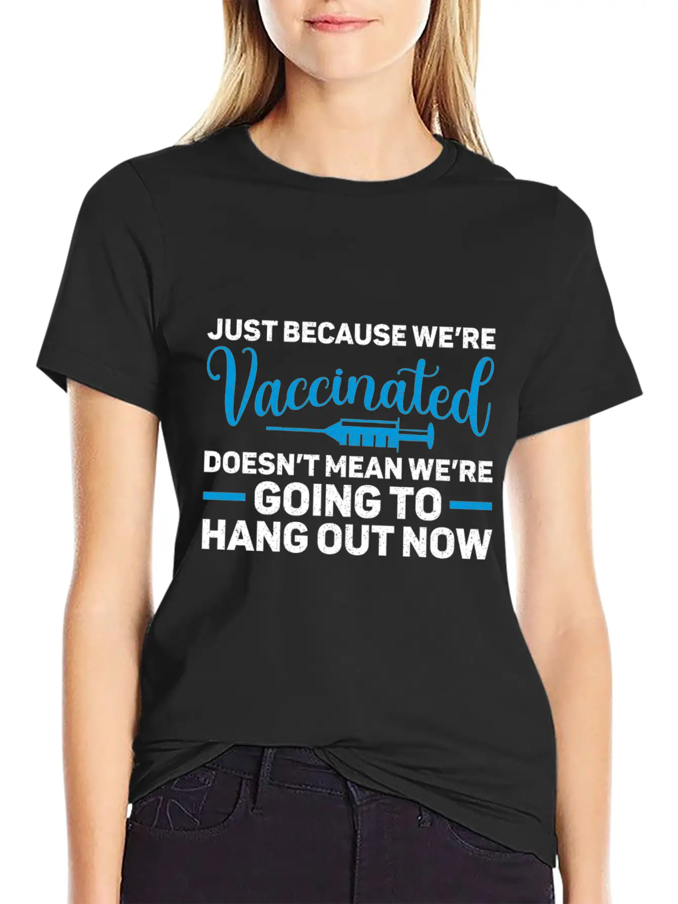 I'm Vaccinated Vaccination Vax Pro Vaccine Unisex Casual T-Shirt – Clean Design For Daily Comfort