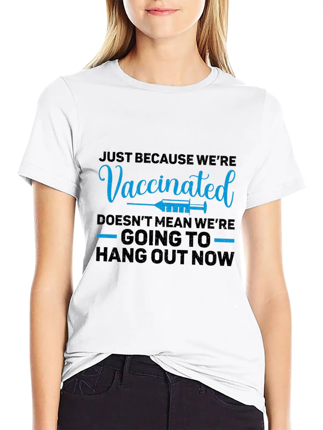I'm Vaccinated Vaccination Vax Pro Vaccine Unisex Casual T-Shirt – Clean Design For Daily Comfort