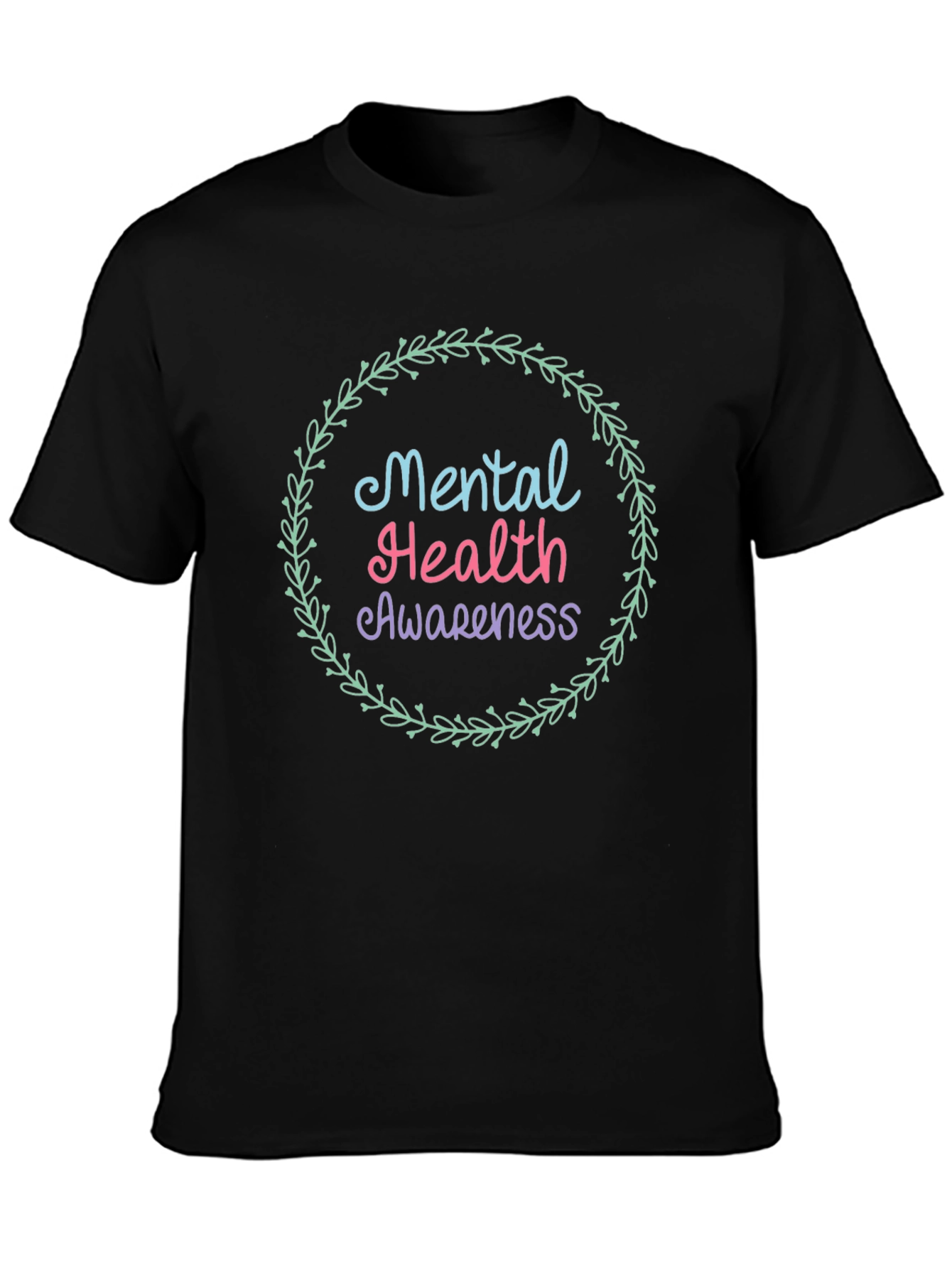 Mental Health Awareness T-Shirt Black