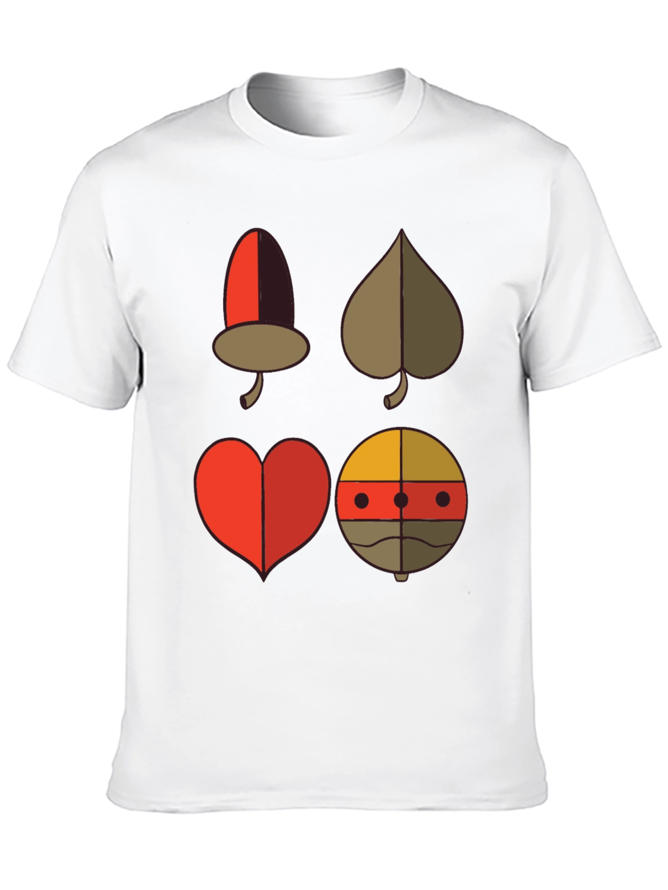 Novelty Card Suit Graphic Tee - Black