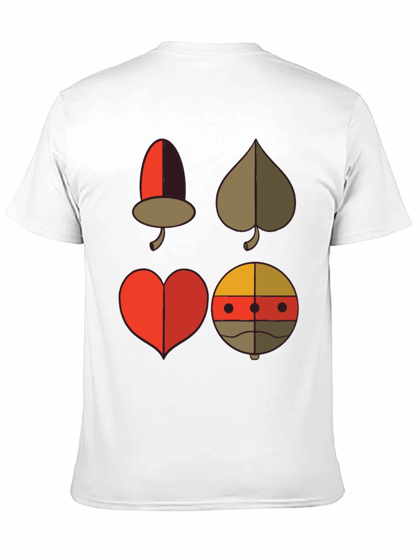 Novelty Card Suit Graphic Tee - Black