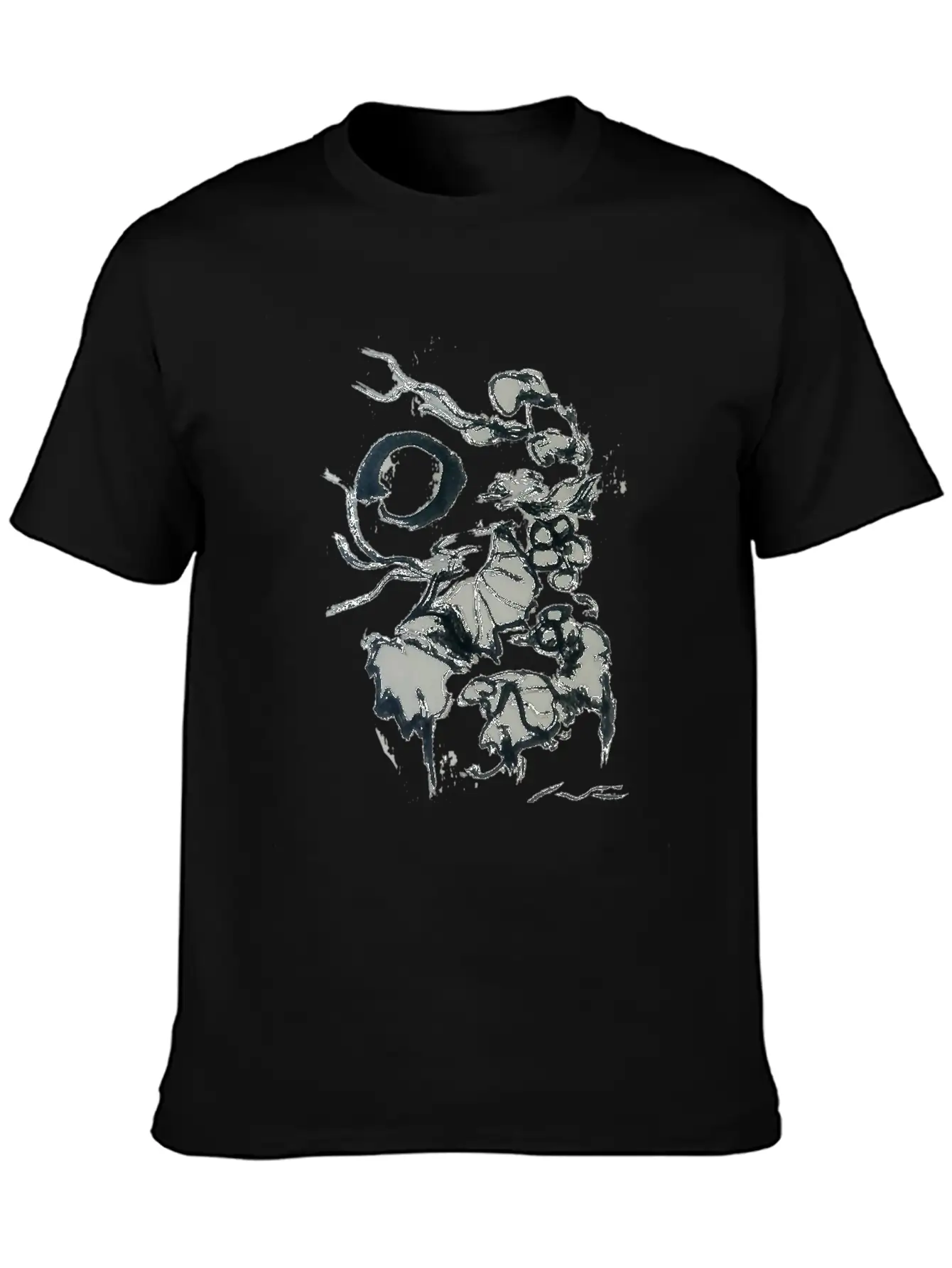 Ink Drawing Of A Tropical Plant Unisex Casual T-Shirt – Clean Design For Daily Comfort