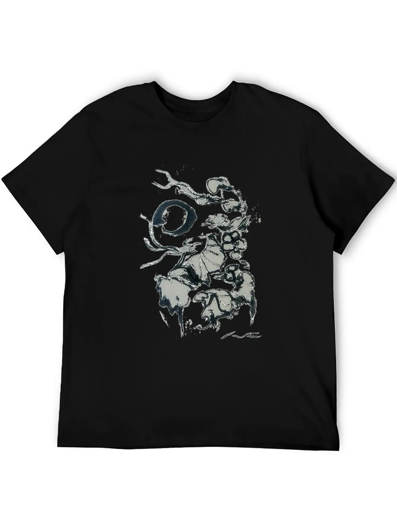 Ink Drawing Of A Tropical Plant Unisex Casual T-Shirt – Clean Design For Daily Comfort