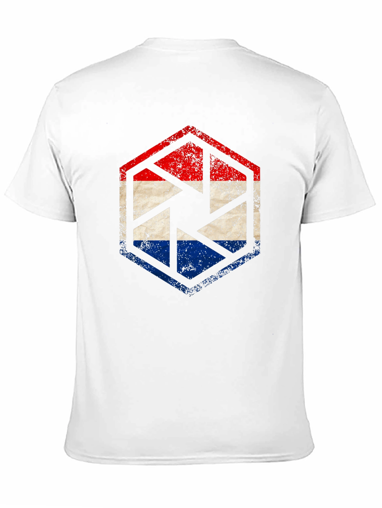 Dutch Flag Shutter Graphic Tee - Black