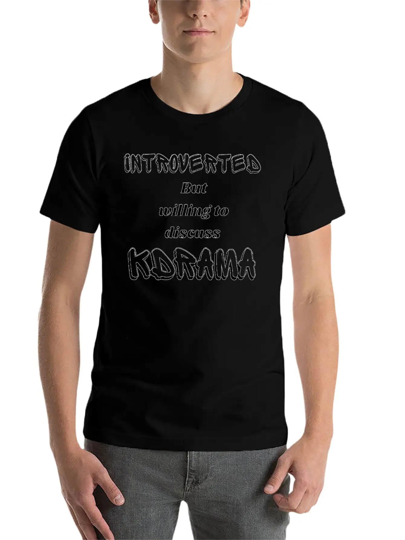 INTROVERT KDARMA LOVERS Unisex Casual T-Shirt – Clean Design For Daily Comfort
