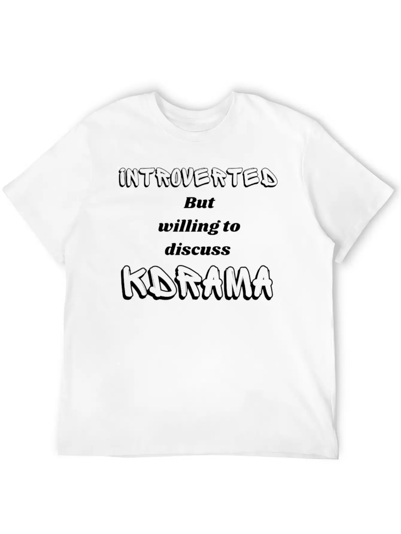 INTROVERT KDARMA LOVERS Unisex Casual T-Shirt – Clean Design For Daily Comfort