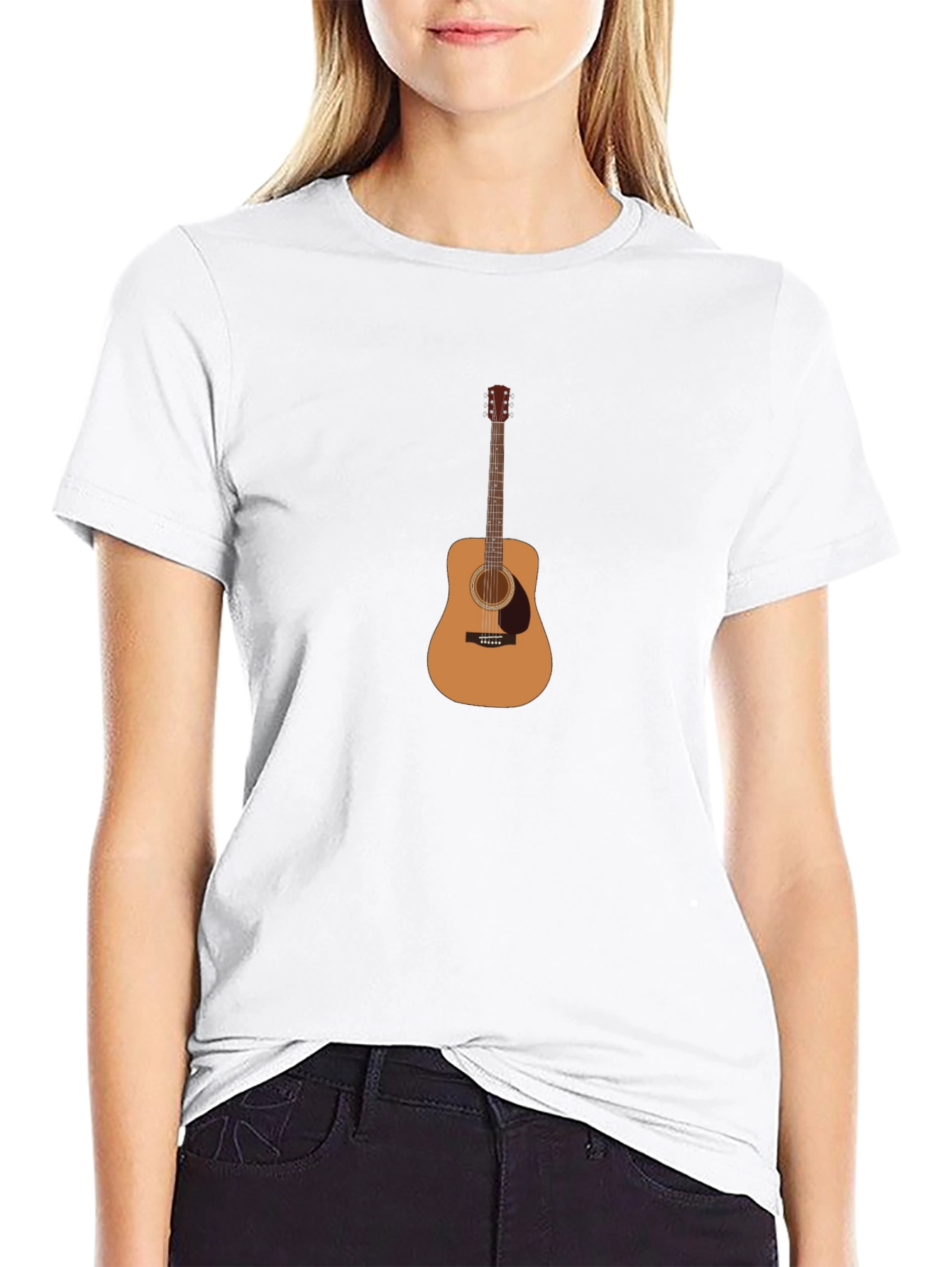 Guitar Graphic Tee - Mens Black T-Shirt