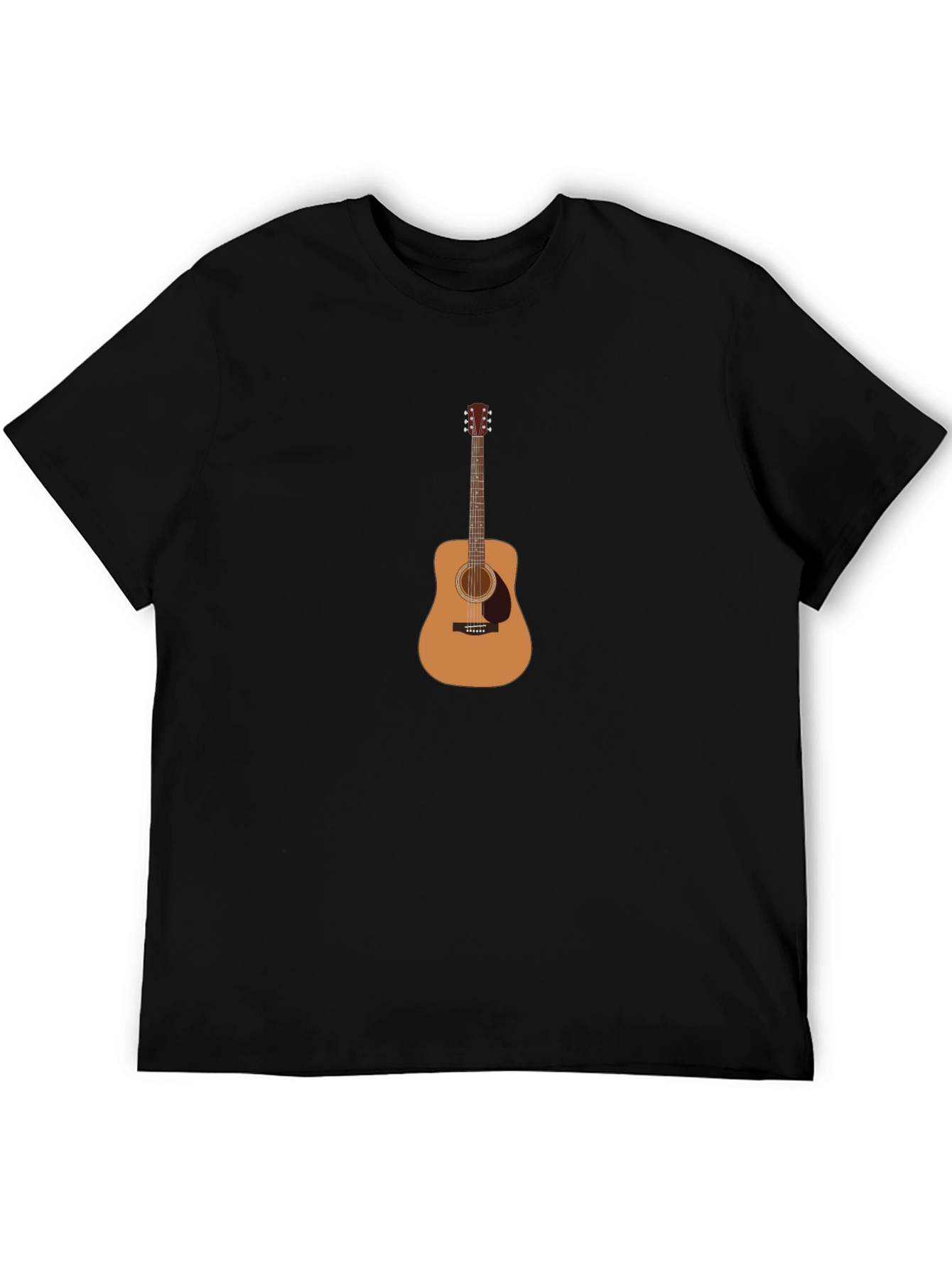 Guitar Graphic Tee - Mens Black T-Shirt