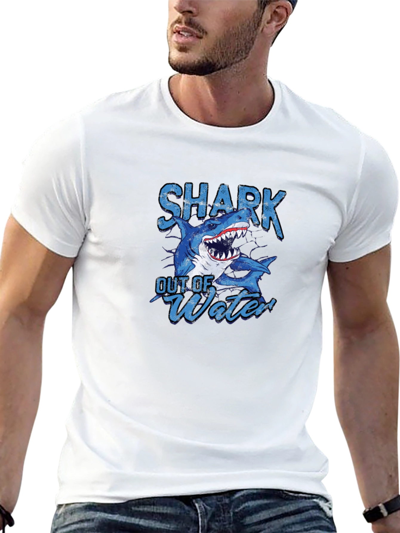 Shark Out of Water Graphic T-Shirt
