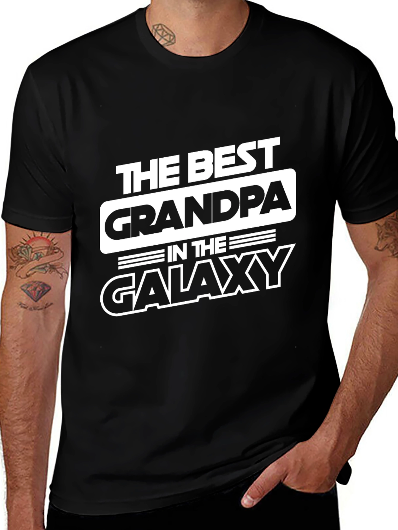 Best Grandpa in the Galaxy Graphic T-Shirt