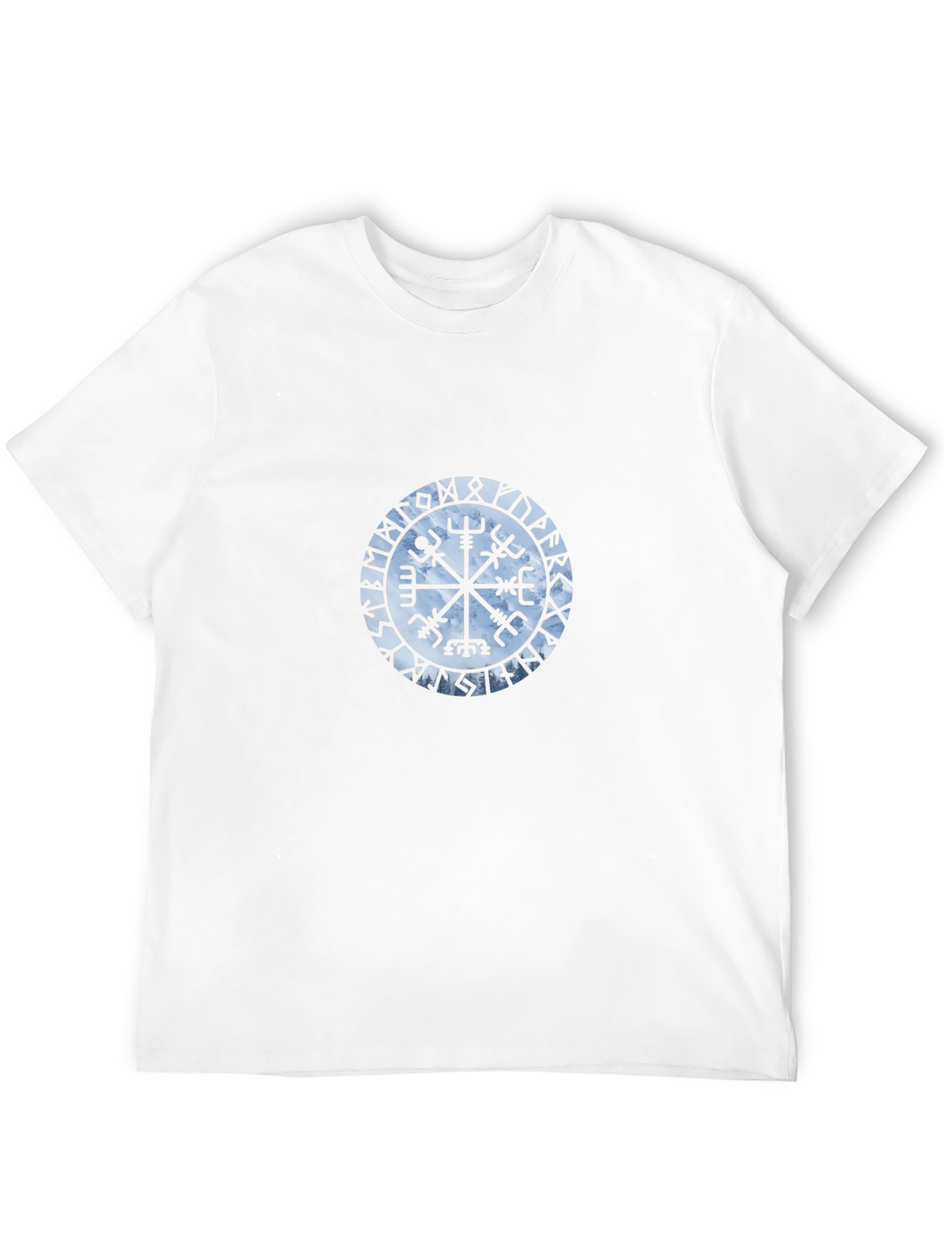 Vegvisir Compass Black T-Shirt Viking Norse Mythology
