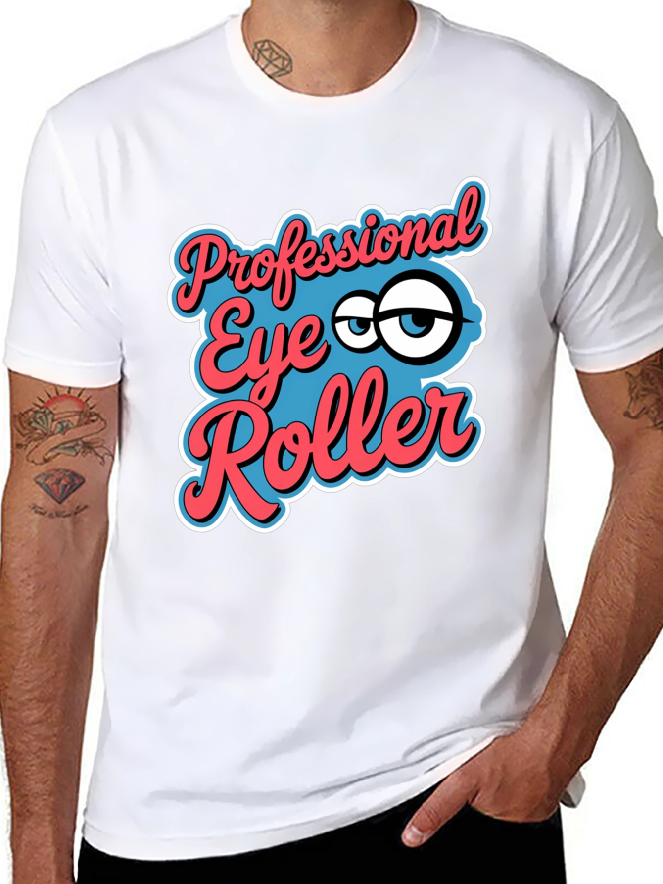 Professional Eye Roller Graphic Tee