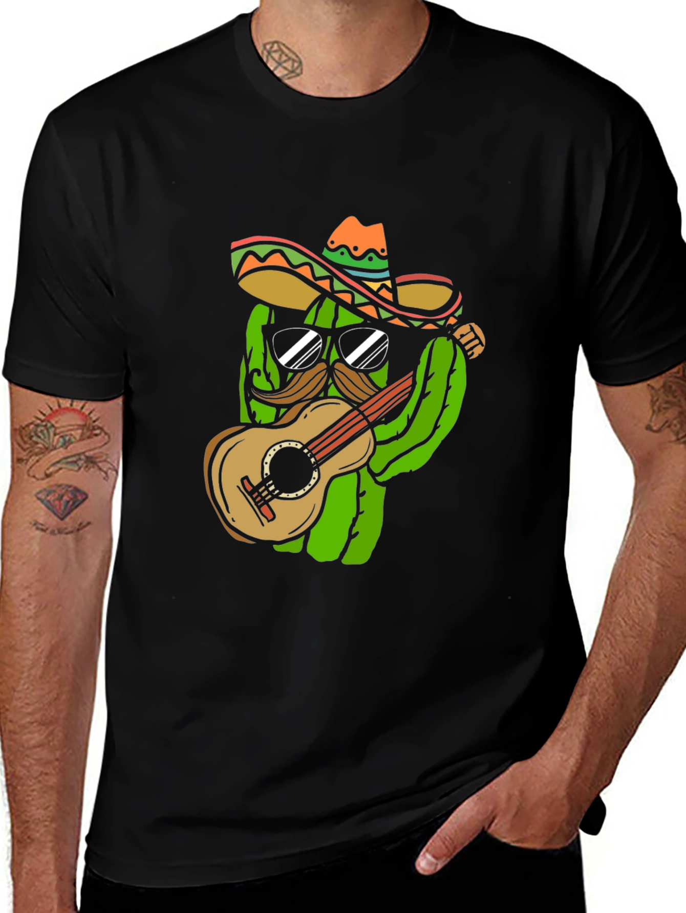Cactus Guitar Player T-Shirt