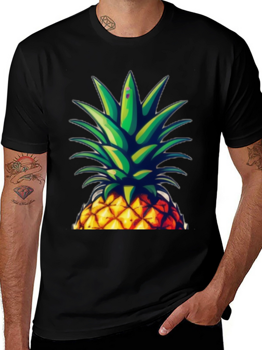 Pineapple Graphic Tee - Tropical Fruit Design