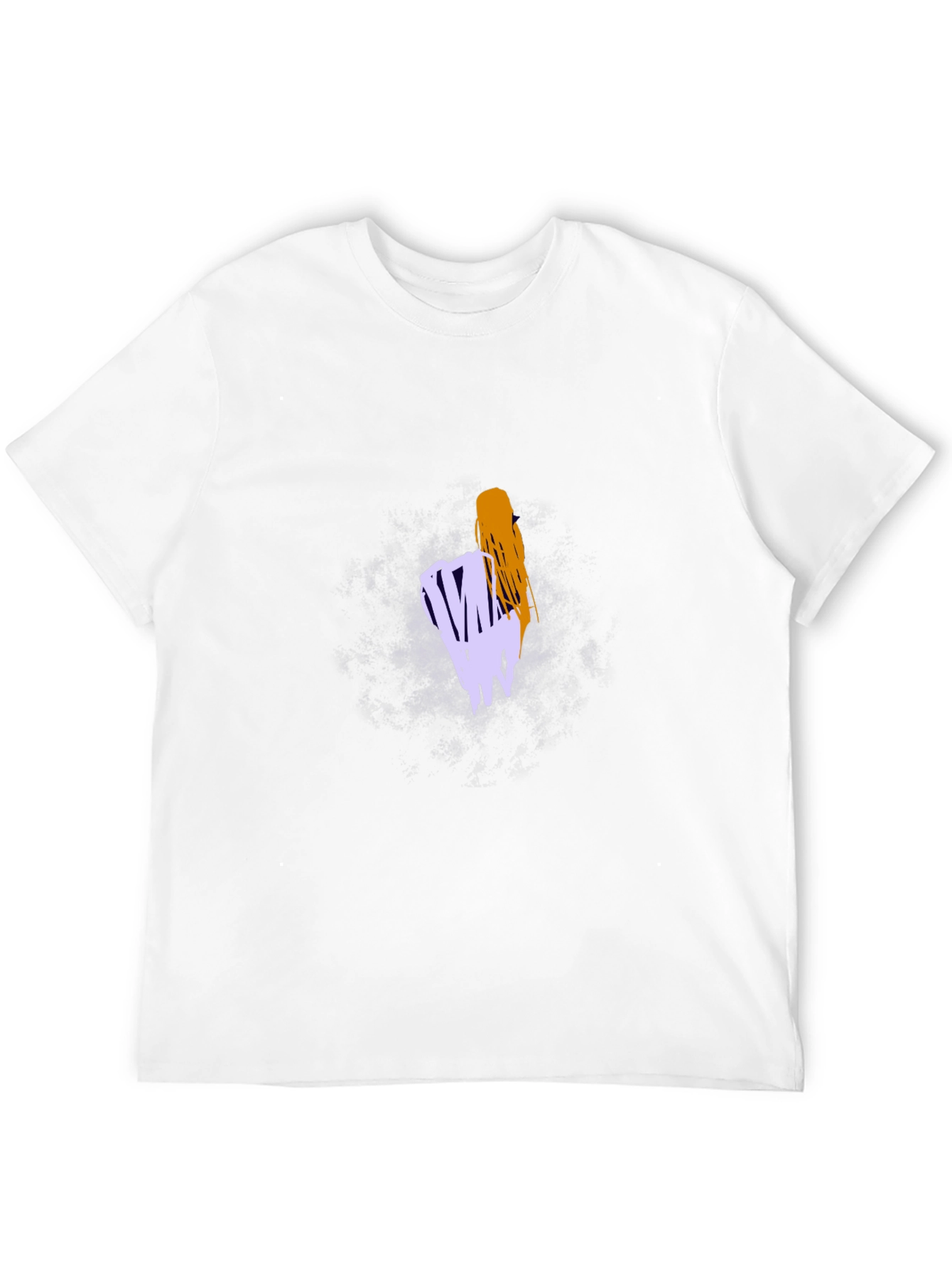 Abstract Graphic Tee - Stylish Black Cotton T-Shirt