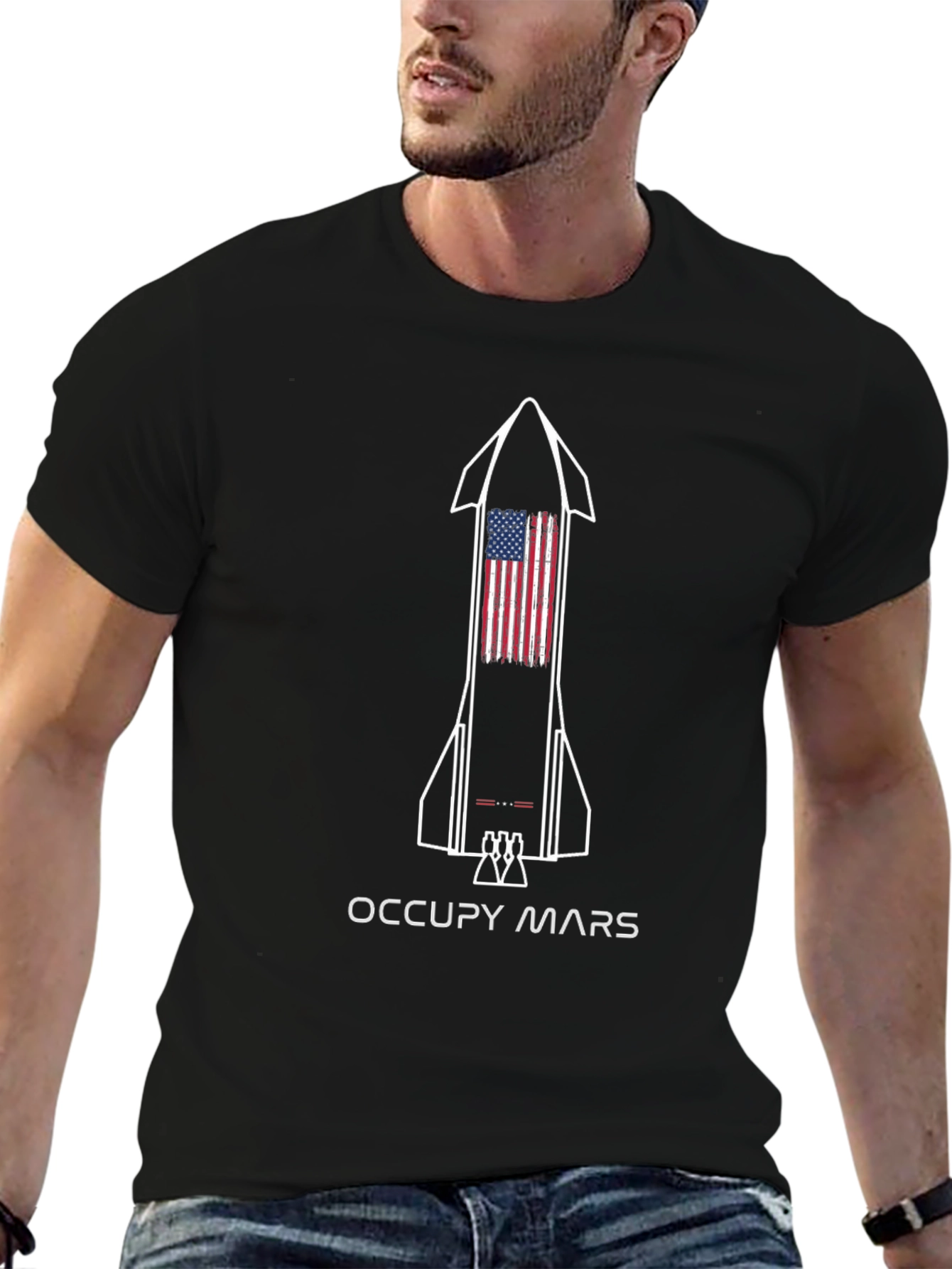 Occupy Mars Graphic Tee - Black