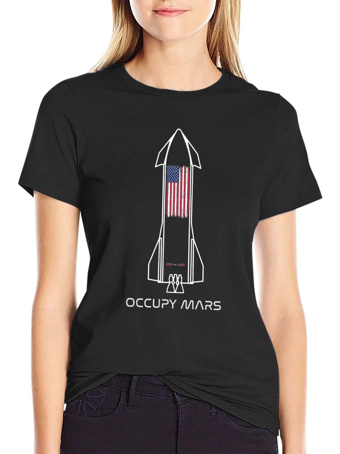Occupy Mars Graphic Tee - Black