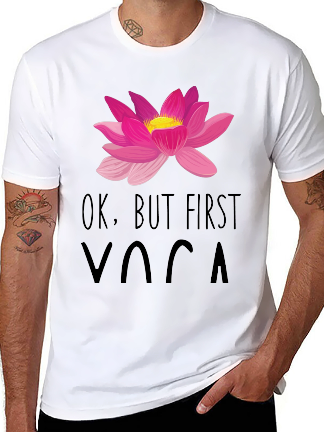 Ok But First Yoga Graphic Tee
