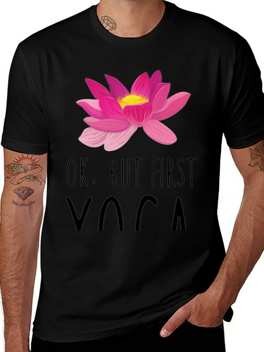 Ok But First Yoga Graphic Tee
