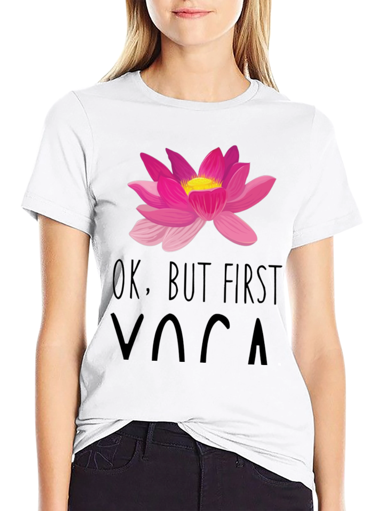 Ok But First Yoga Graphic Tee