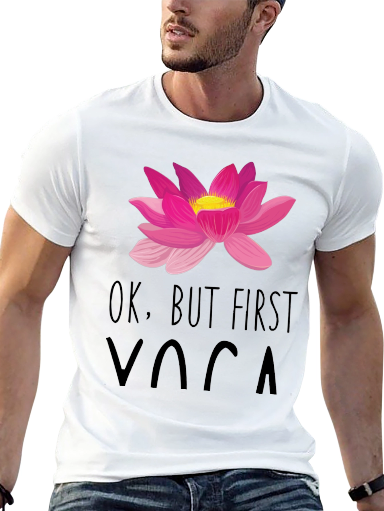 Ok But First Yoga Graphic Tee