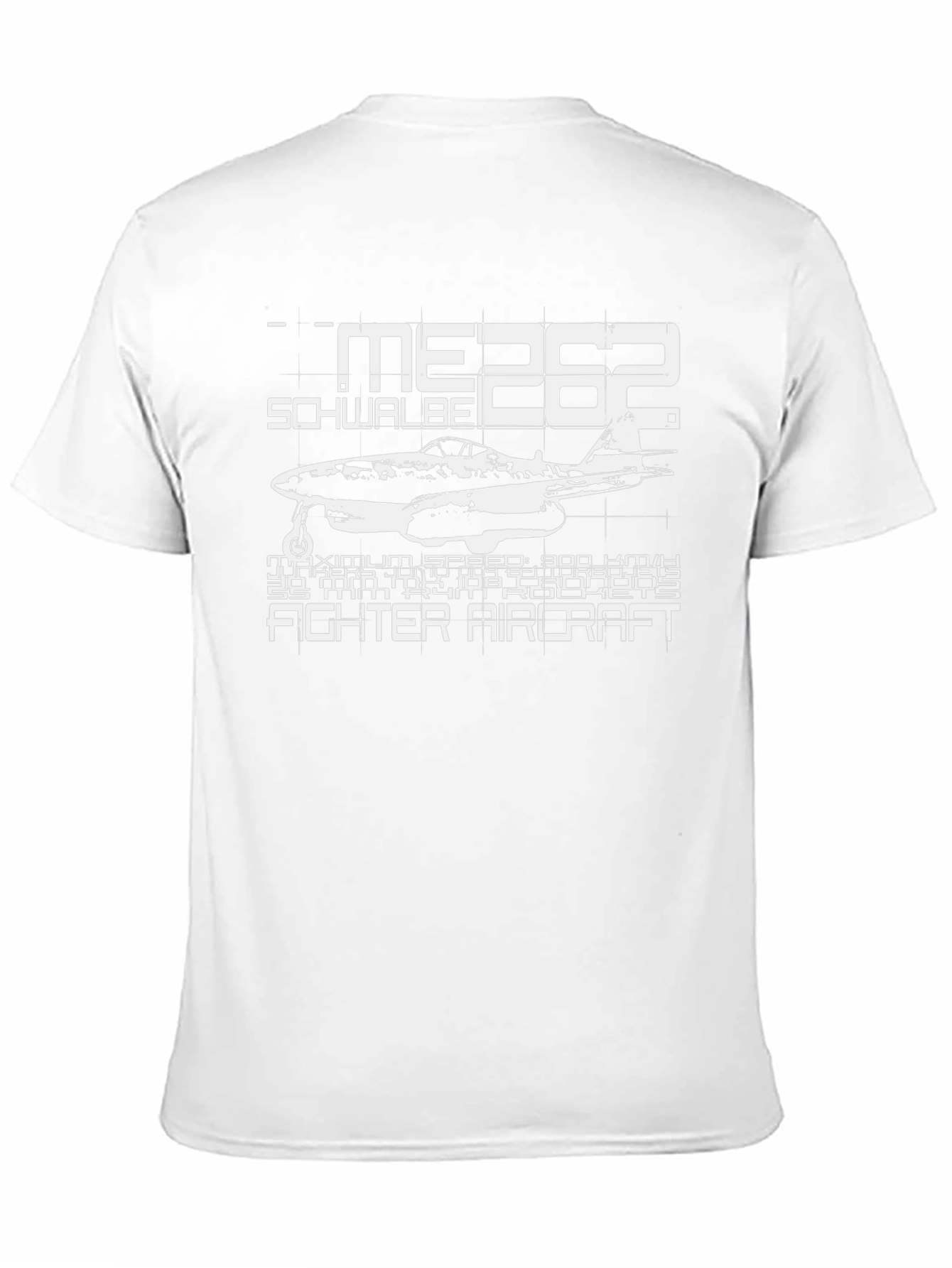 ME 262 Schwalbe Fighter Aircraft Black T-Shirt