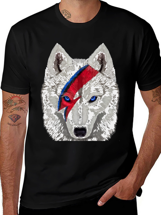 Wolf Bowie T-Shirt - Unique Graphic Tee