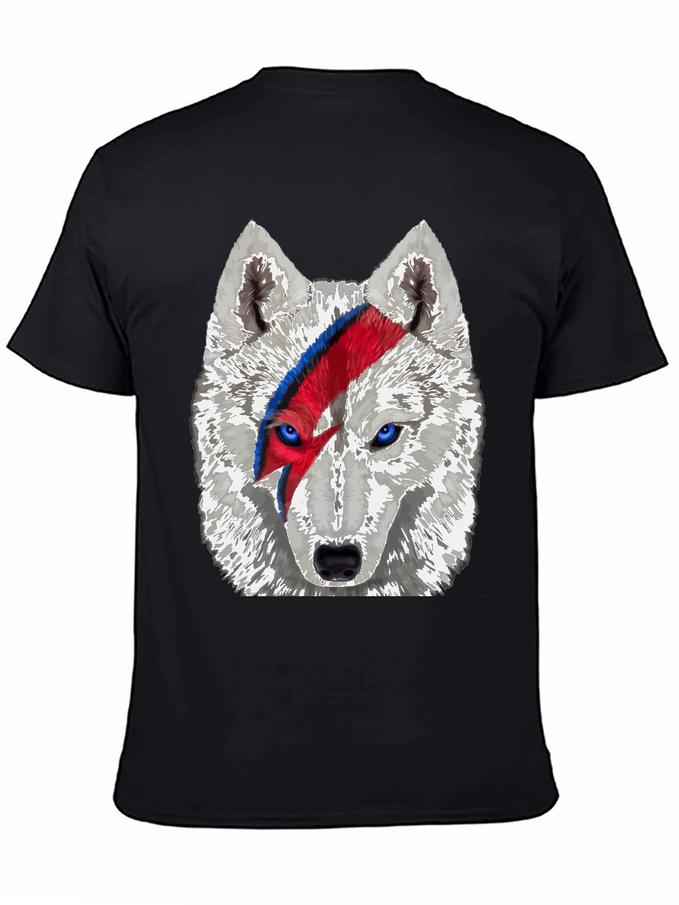 Wolf Bowie T-Shirt - Unique Graphic Tee