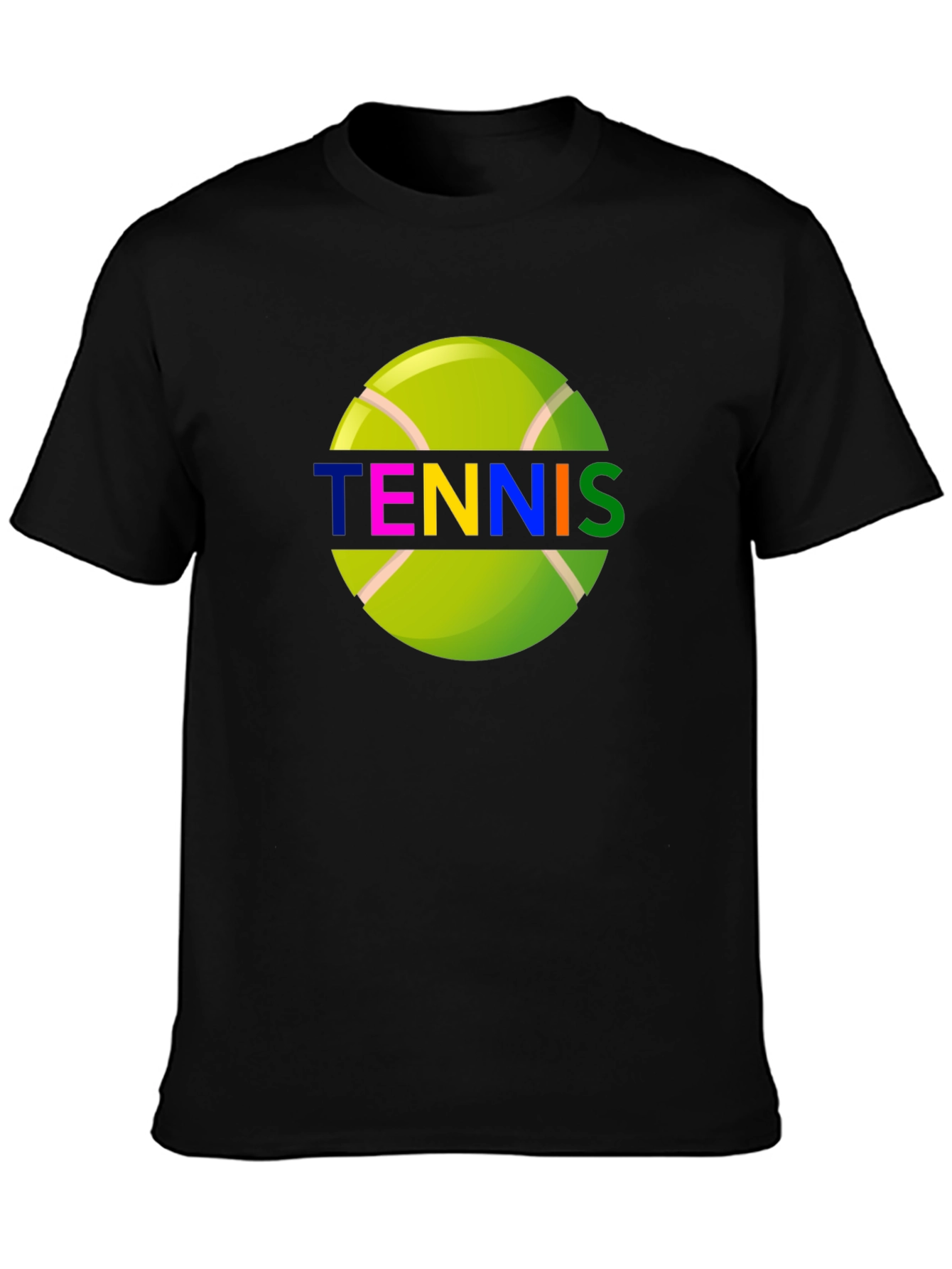 Tennis Ball Graphic Tee - Sporty Casual Wear