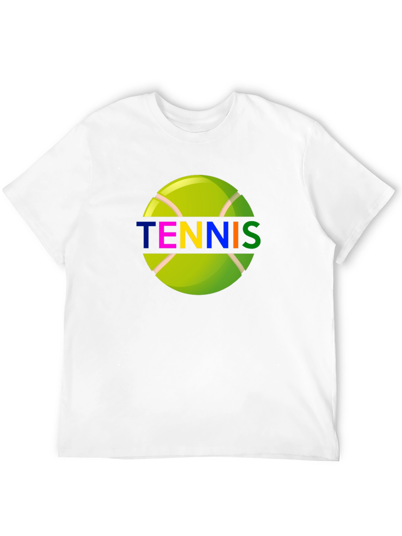 Tennis Ball Graphic Tee - Sporty Casual Wear