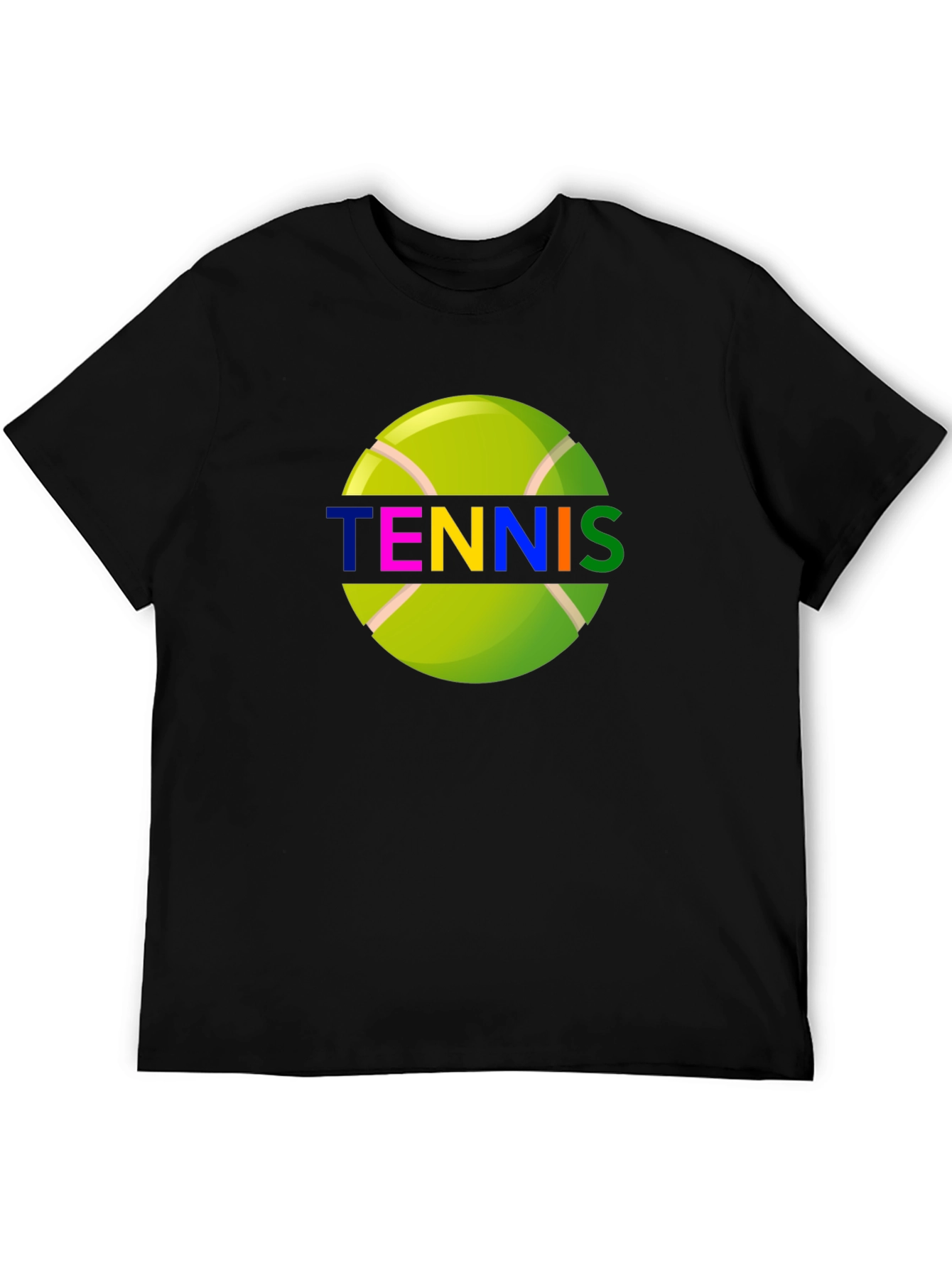 Tennis Ball Graphic Tee - Sporty Casual Wear