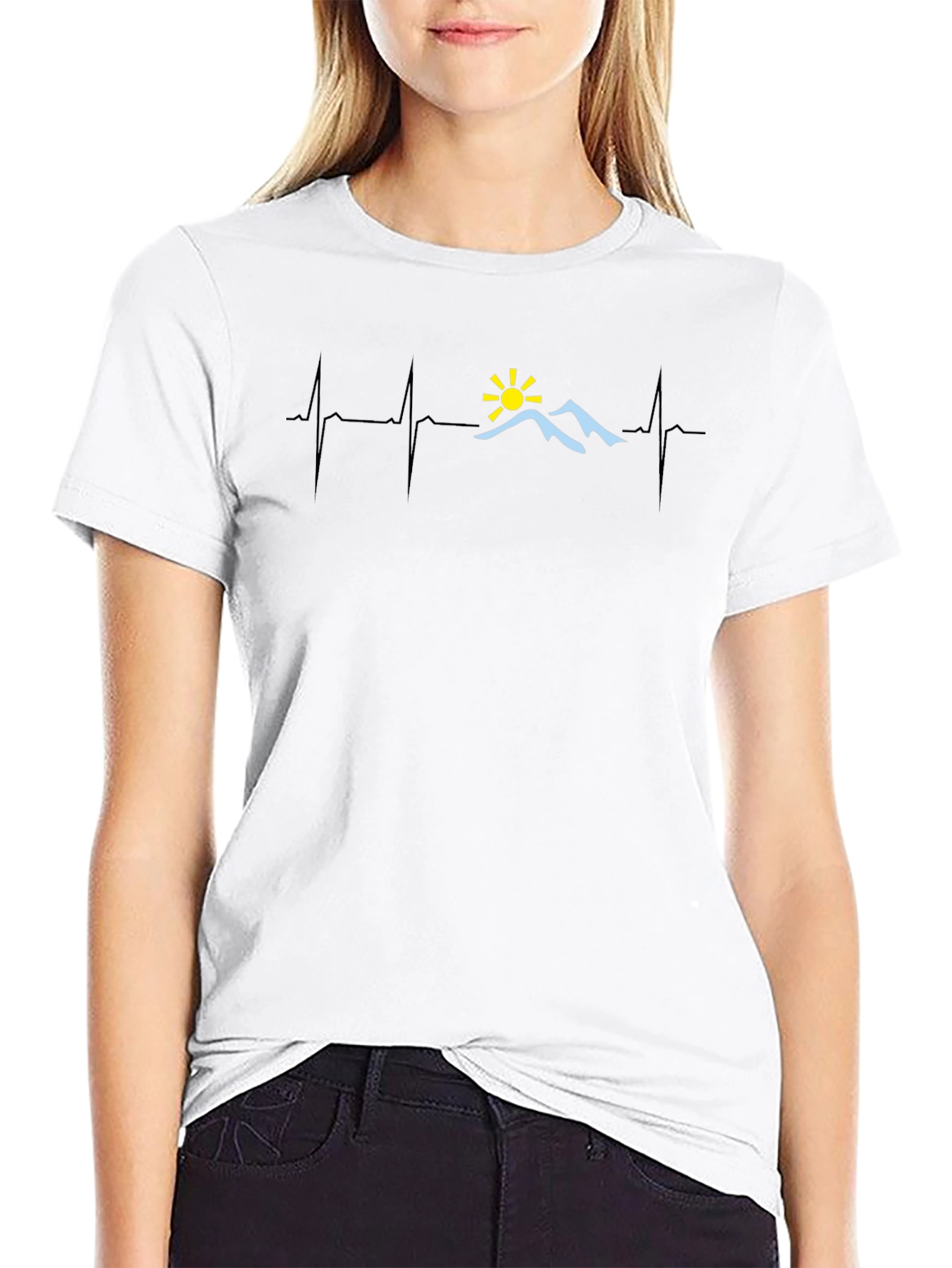 Heartbeat Mountain T-Shirt - Adventure Seeker Tee