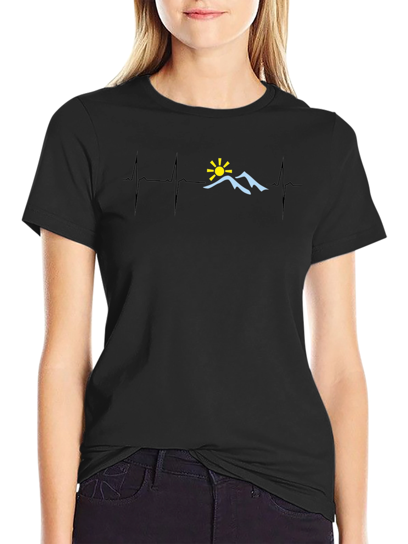Heartbeat Mountain T-Shirt - Adventure Seeker Tee