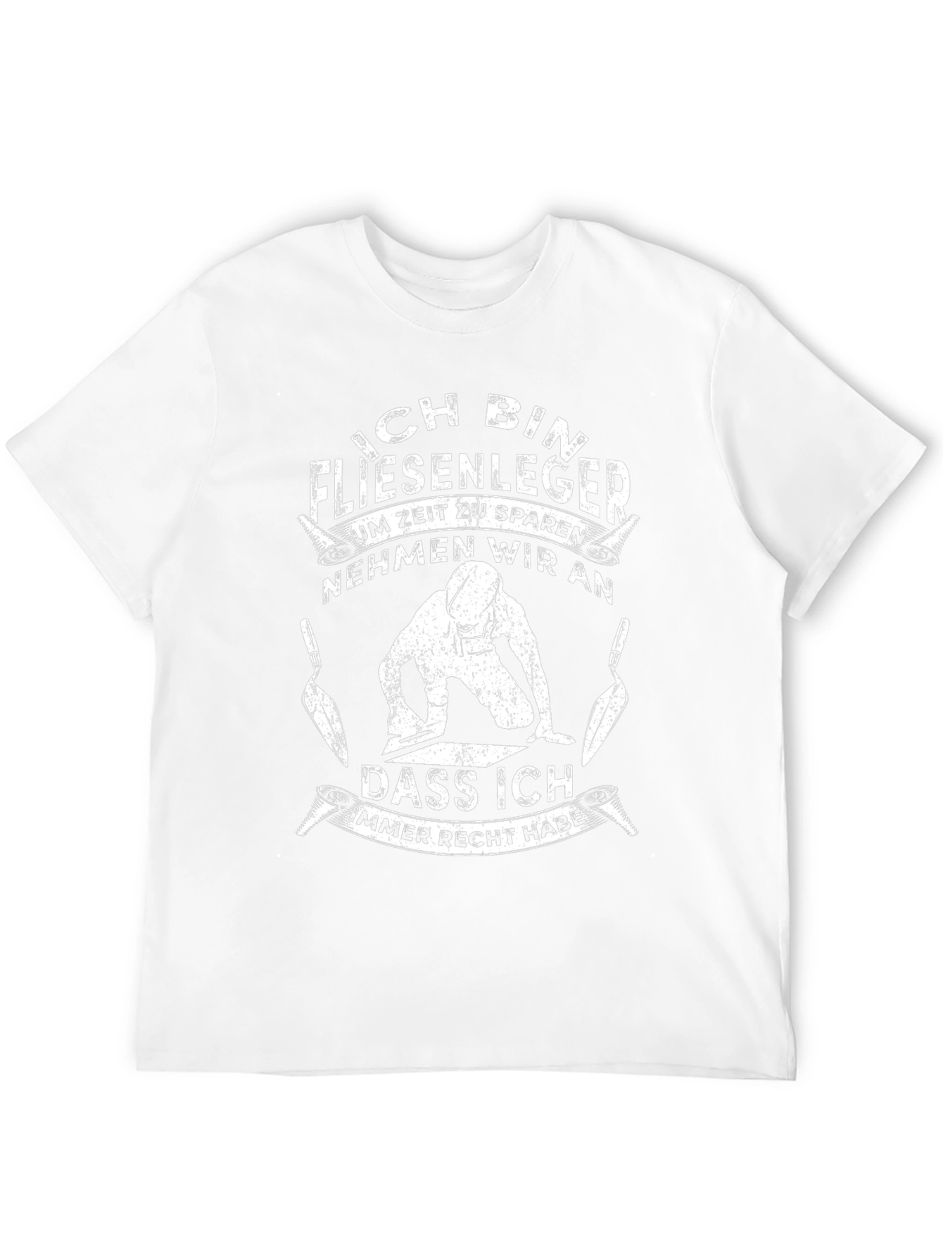 Ich Bin Fliesenleger T-Shirt - Funny Tile Setter Tee