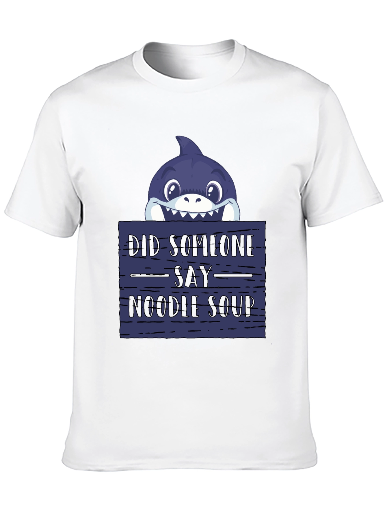 Noodle Soup Shark T-Shirt - Funny Graphic Tee