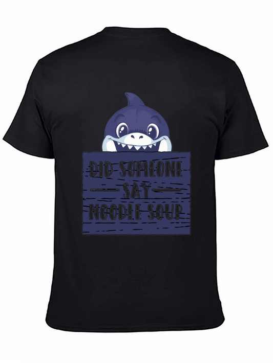 Noodle Soup Shark T-Shirt - Funny Graphic Tee