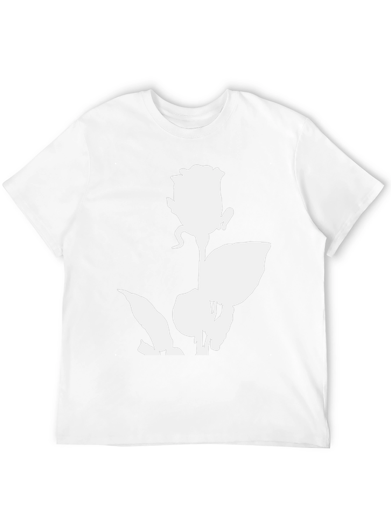 Rose Graphic Print Black T-Shirt