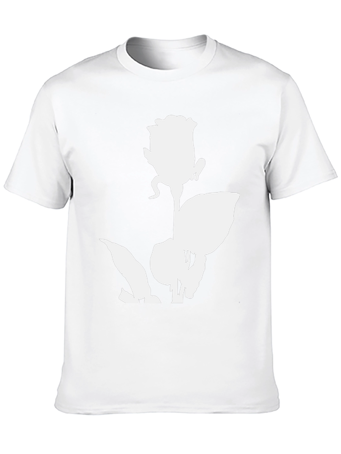 Rose Graphic Print Black T-Shirt
