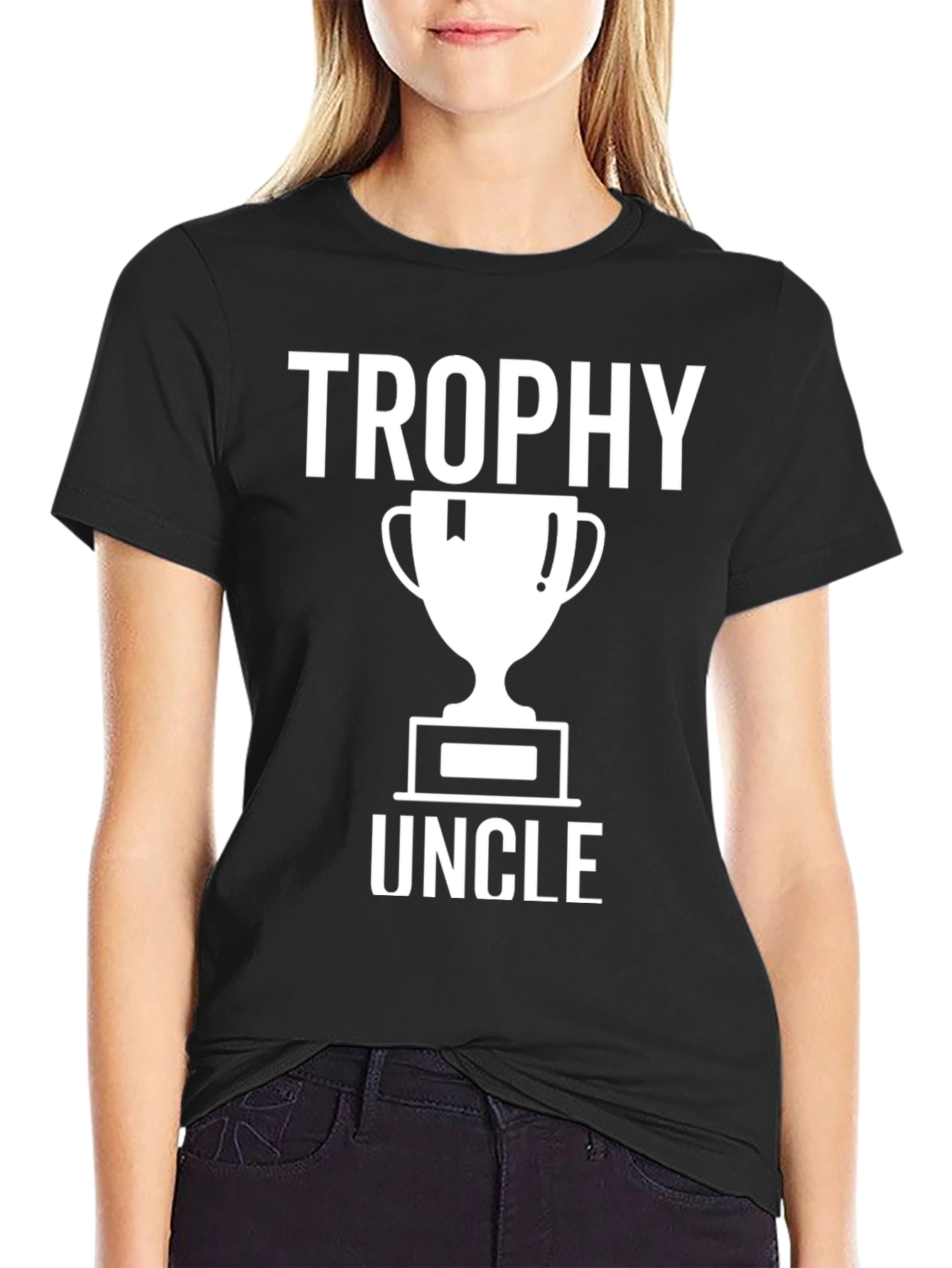 Trophy Uncle Graphic T-Shirt - Fun Novelty Tee