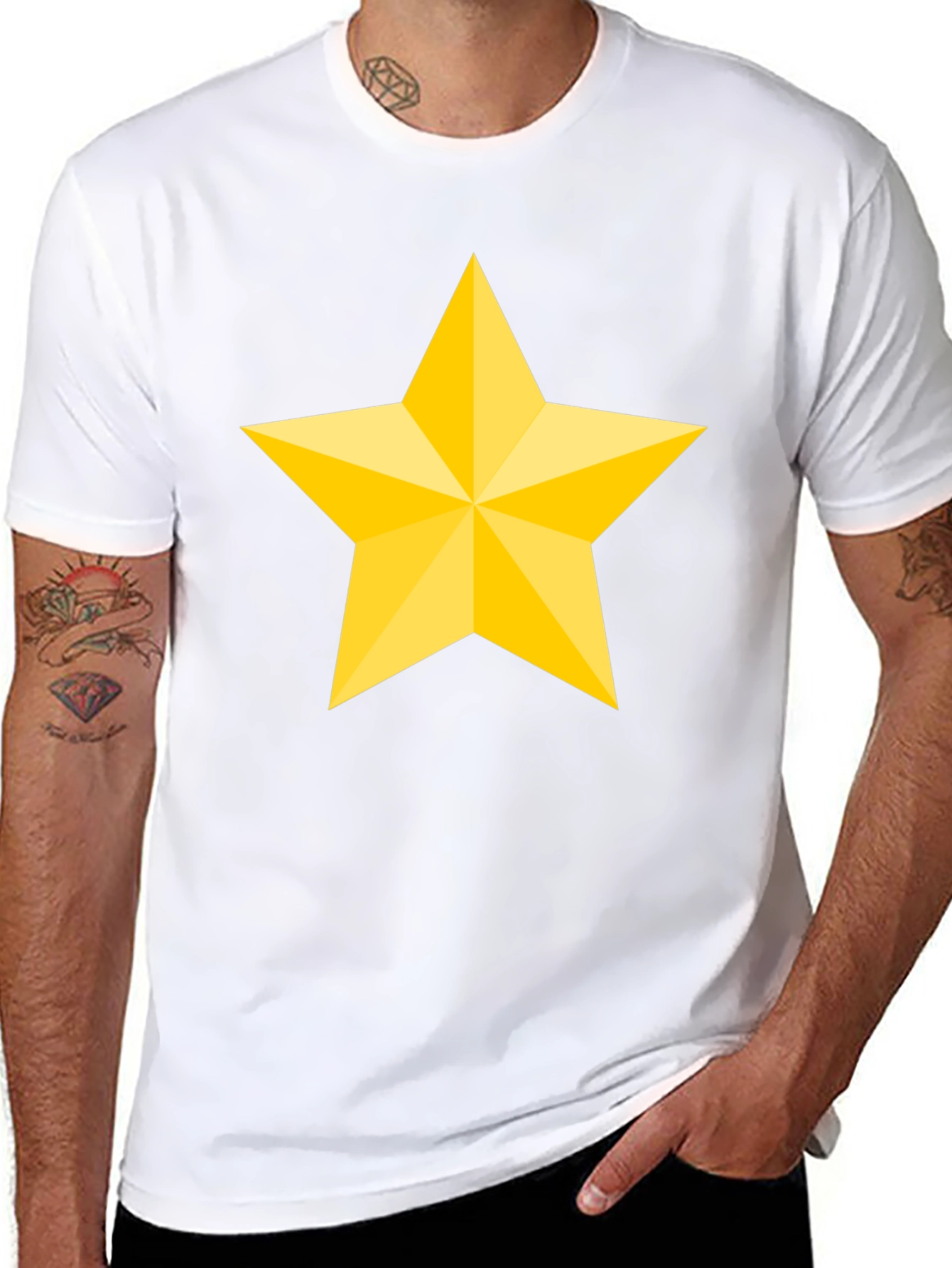 Star Graphic Tee - Mens Black T-Shirt